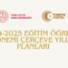 2024-2025 Eğitim Öğretim Yılı Çerçeve Yıllık Planları Yayınlandı 9 2024-2025 Eğitim Öğretim Yılı Çerçeve Yıllık Planları Yayınlandı