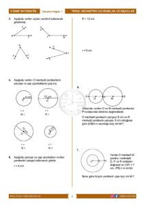 5.Sınıf Temel Geometrik Kavramlar ve İnşalar Çalışma Kağıdı