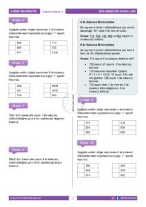 6.Sınıf Bölünebilme Kuralları Çalışma Kağıdı