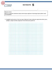 2024 – 2025 5.Sınıf Matematik 1.Dönem 1.Yazılı MEB Örnek Sınav Kitapçığı