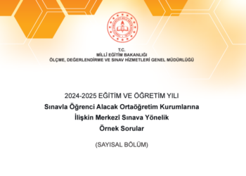2024 - 2025 MEB LGS Örnek Sorular