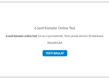 6.Sınıf Kümeler Online Test