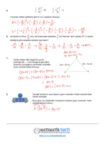 2025 – 2026 7.Sınıf Matematik 1.Dönem 2.Yazılı Soruları