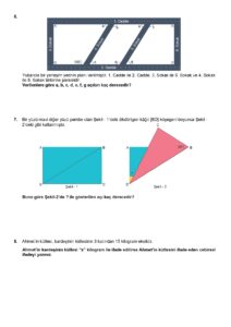 6.Sınıf Matematik 2. Dönem 1. Yazılı Soruları