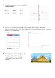 8.Sınıf Matematik 2.Dönem 1.Yazılı Soruları