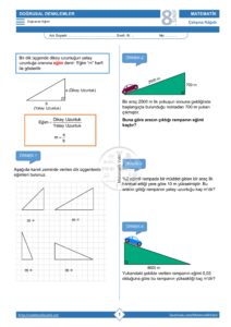 8.Sınıf Eğim Çalışma Kağıdı