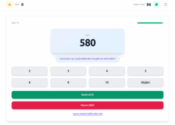 Bölünebilir Mi? - Bölünebilme Kuralları Matematik Oyunu 5 Bölünebilir mi? – Bölünebilme Kuralları Matematik Oyunu