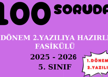 100 Soruda 5.Sınıf Matematik 1.Dönem 2.Yazılı 2025-2026