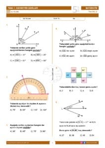 5.Sınıf Açı Ölçme Testi