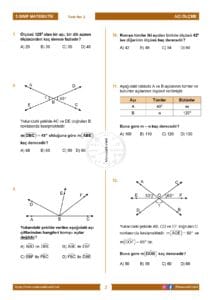 5.Sınıf Açı Ölçme Testi
