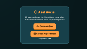 Asal Avcısı: 6.Sınıf Asal Çarpanlara Ayırma Oyunu